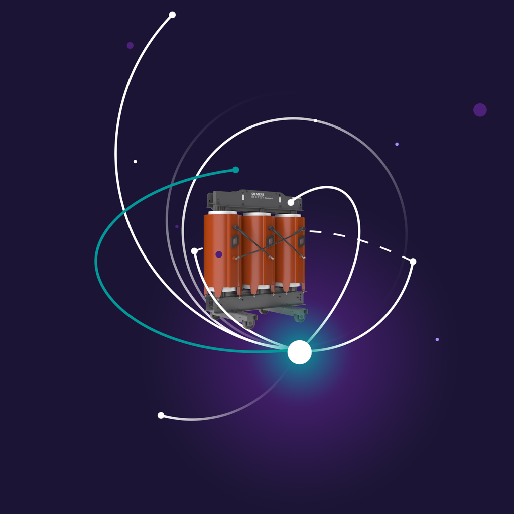 GEAFOL Compact cast-resin transformer — official Siemens Energy key visual rendering